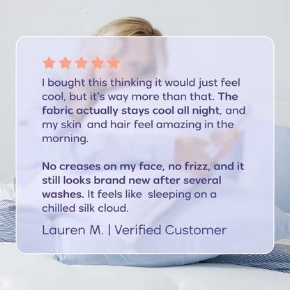 Mellow Sleep | Cooling Pillowcase (2-Pack) - Silky Smooth Wrinkle-Free Soft and Fresh All Night Sleep Enhancer
