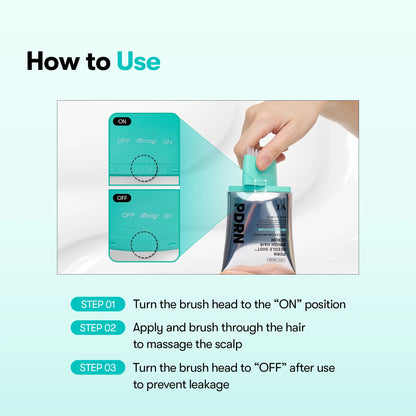 [VT COSMETICS] #1 Viral PDRN Reedle Shot Hair Brush Serum with Original Liquid Microneedling & PDRN | Large-Capacity Full Scalp Care, Hair Thickening, Fuller-Looking Hair & Daily Root Care | Hairline, Roots, Baby Hair & Dry Scalp | Korean Haircare