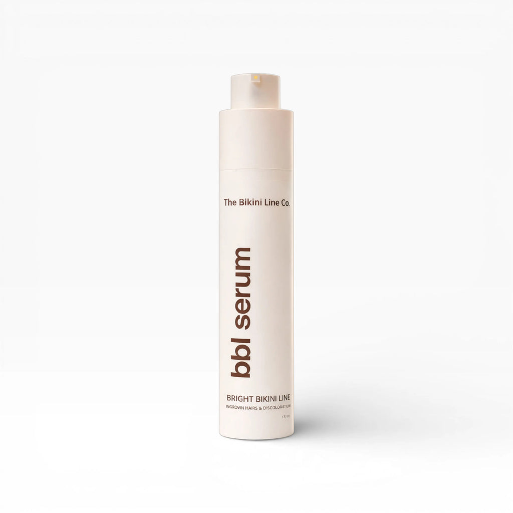 BBL Serum - 3-In-1 Bikini Line Serum - Designed for Ingrown Hairs, Dark Spots, Razor Bumps, and Irritation. Salicylic Acid, Kojic Acid, Niacinamide, and Aloe Vera Work Together to Smooth, Brighten, and Calm Skin after Shaving or Waxing.