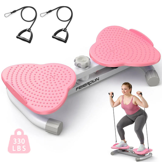 FED Fitness Feierdun Series TW1 Twist Machine - Silent Core Workout Equipment, Non-Slip Ab Exercise Machine with Resistance Bands, 330Lbs Capacity at Home Gym Equipment for Stomach & Abs Workouts