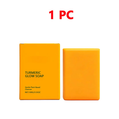 Turmeric Kojic Acid Glow Soap Bar Dark Spot Acne Removal Brightening Face Body Soap Even Skin Tone Moisturizing & Deep Cleansing