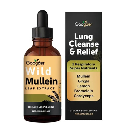 Mullein Leaf Extract Liquid Drops Comprehensive Herbal Wellness Support Natural Daily Dietary Supplement Daily Care 60ml