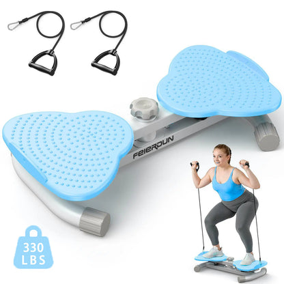 FED Fitness Feierdun Series TW1 Twist Machine - Silent Core Workout Equipment, Non-Slip Ab Exercise Machine with Resistance Bands, 330Lbs Capacity at Home Gym Equipment for Stomach & Abs Workouts
